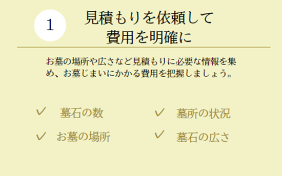 見積もりを依頼して費用を明確に